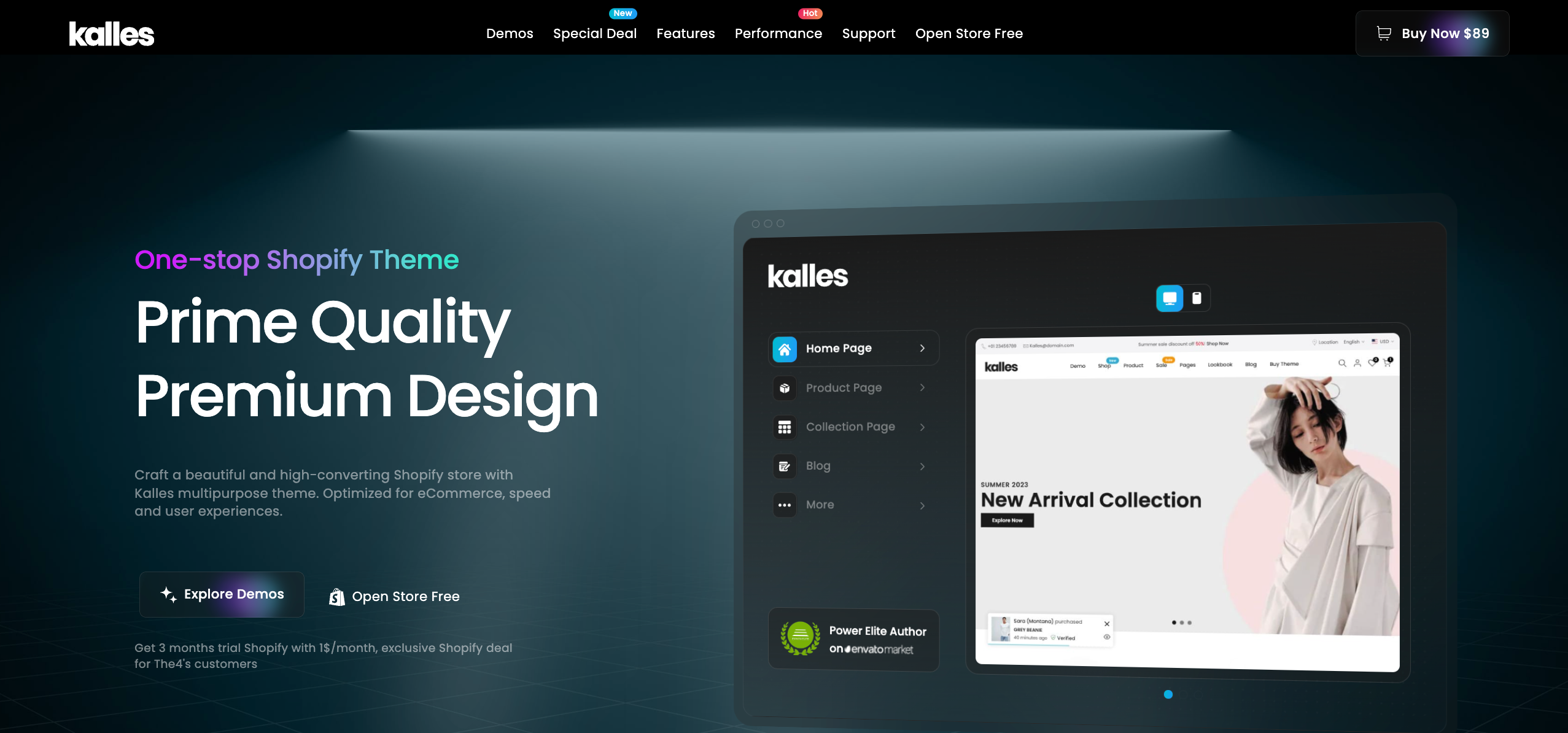 Kalles shopify theme