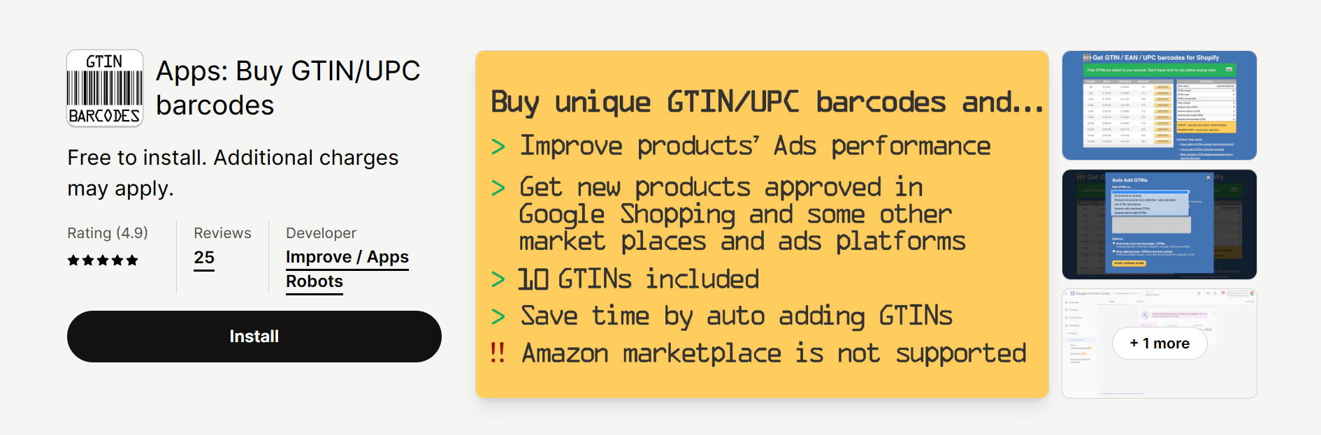 Apps: Buy GTIN/UPC barcodes