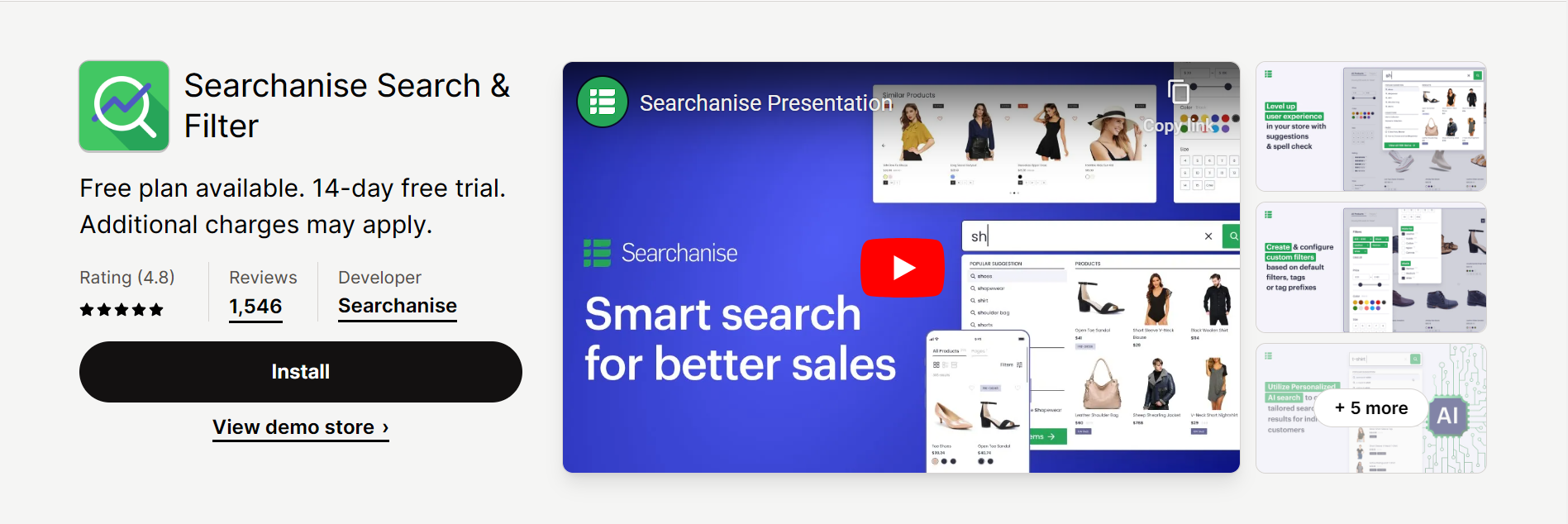 Searchanise Search & Filter