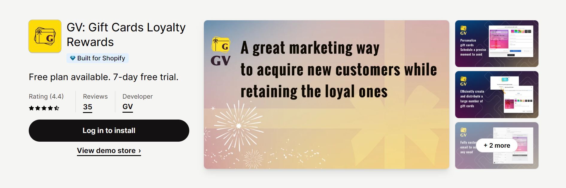 GV: Gift Cards Loyalty Rewards