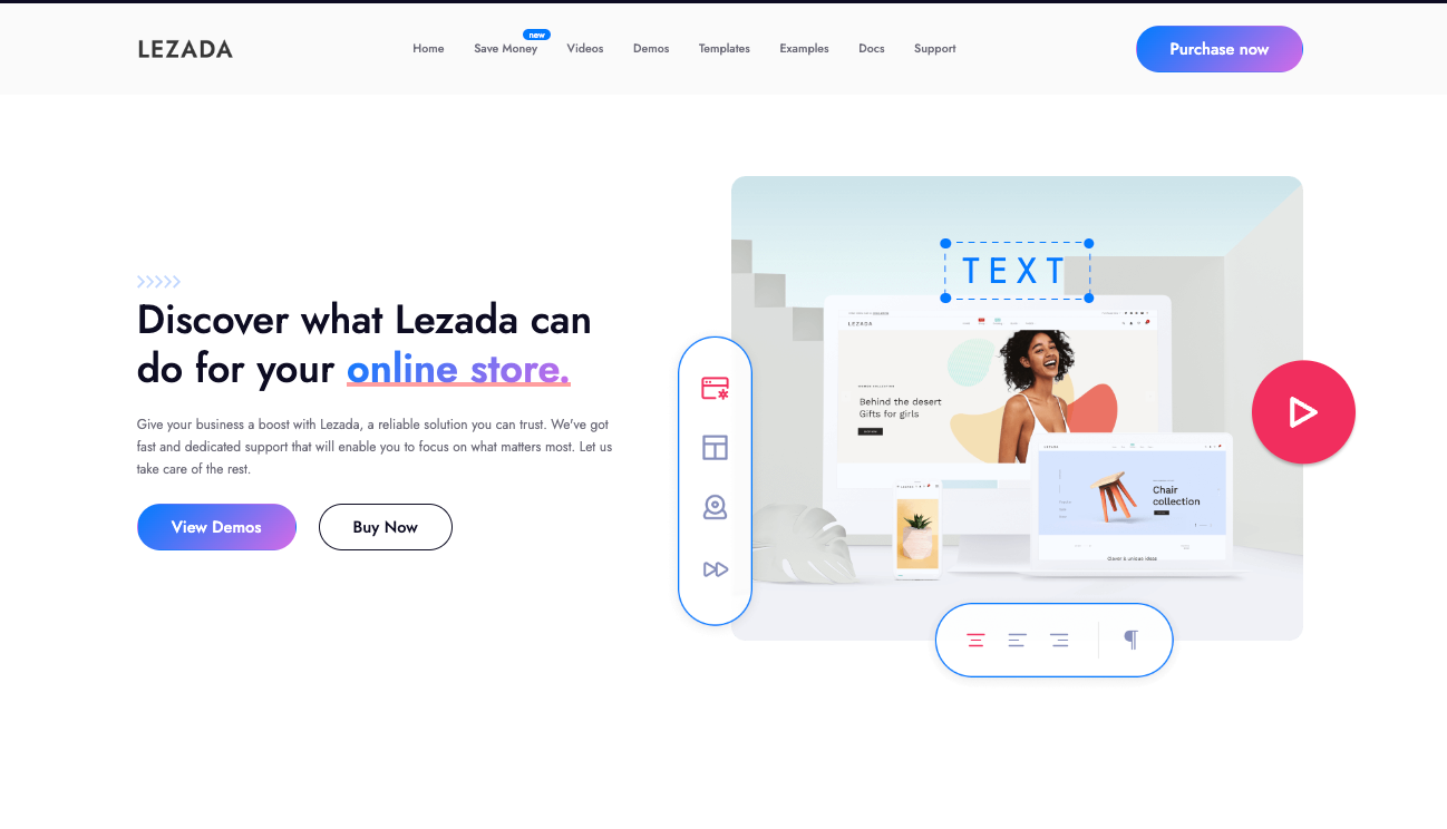 Lezada is a super flexible Shopify theme