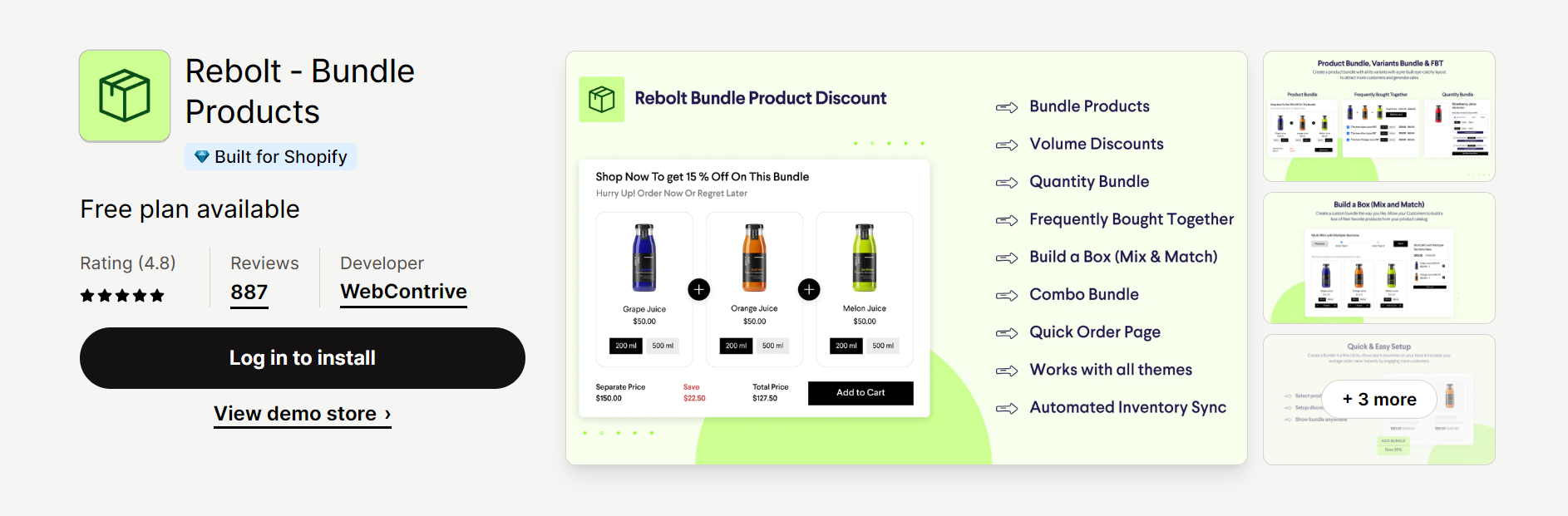 Rebolt ‑ Bundle Products