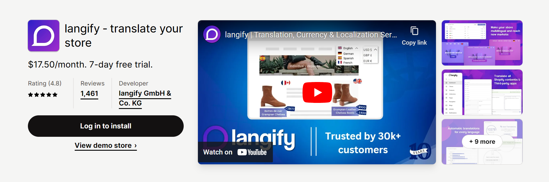 langify ‑ translate your store