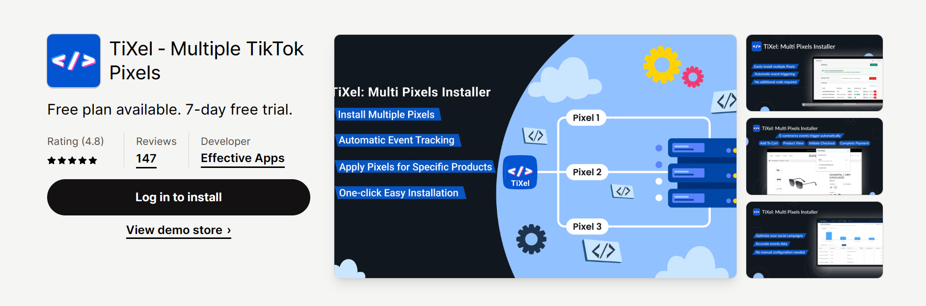 TiXel ‑ Multiple TikTok Pixels