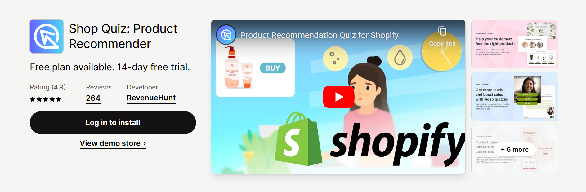 Shop Quiz: Product Recommender