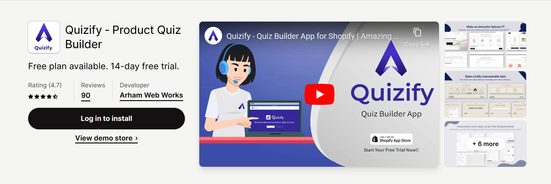 Quizify ‑ Product Quiz Builder