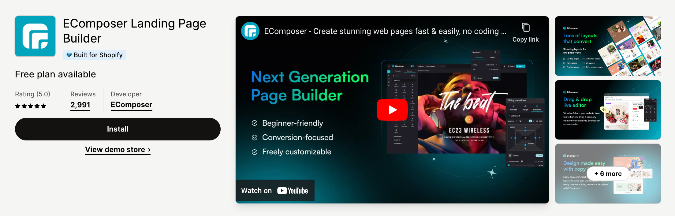 EComposer Page Builder