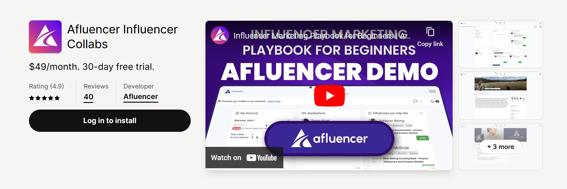 Afluencer Influencer Collabs