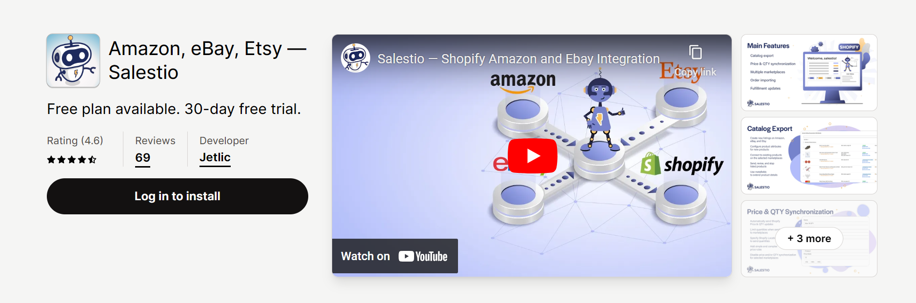 Amazon, eBay, Etsy — Salestio