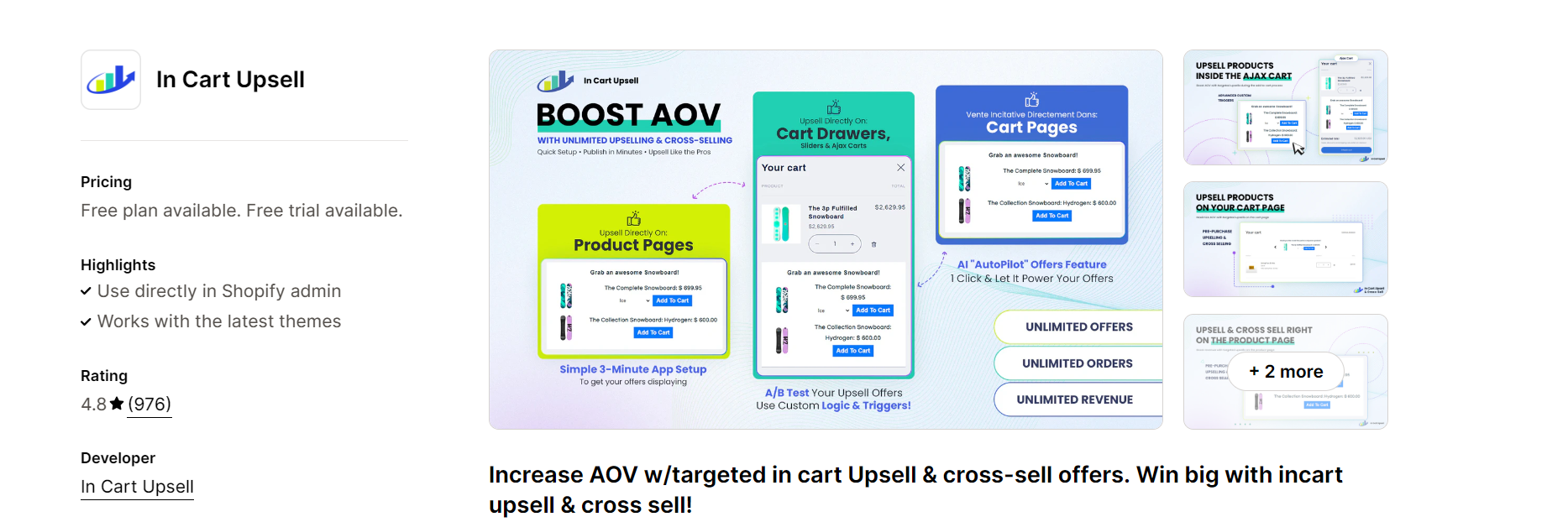 5. In Cart Upsell & Cross‑Sell