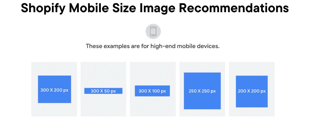 Shopify Mobile Size Image Recommendations