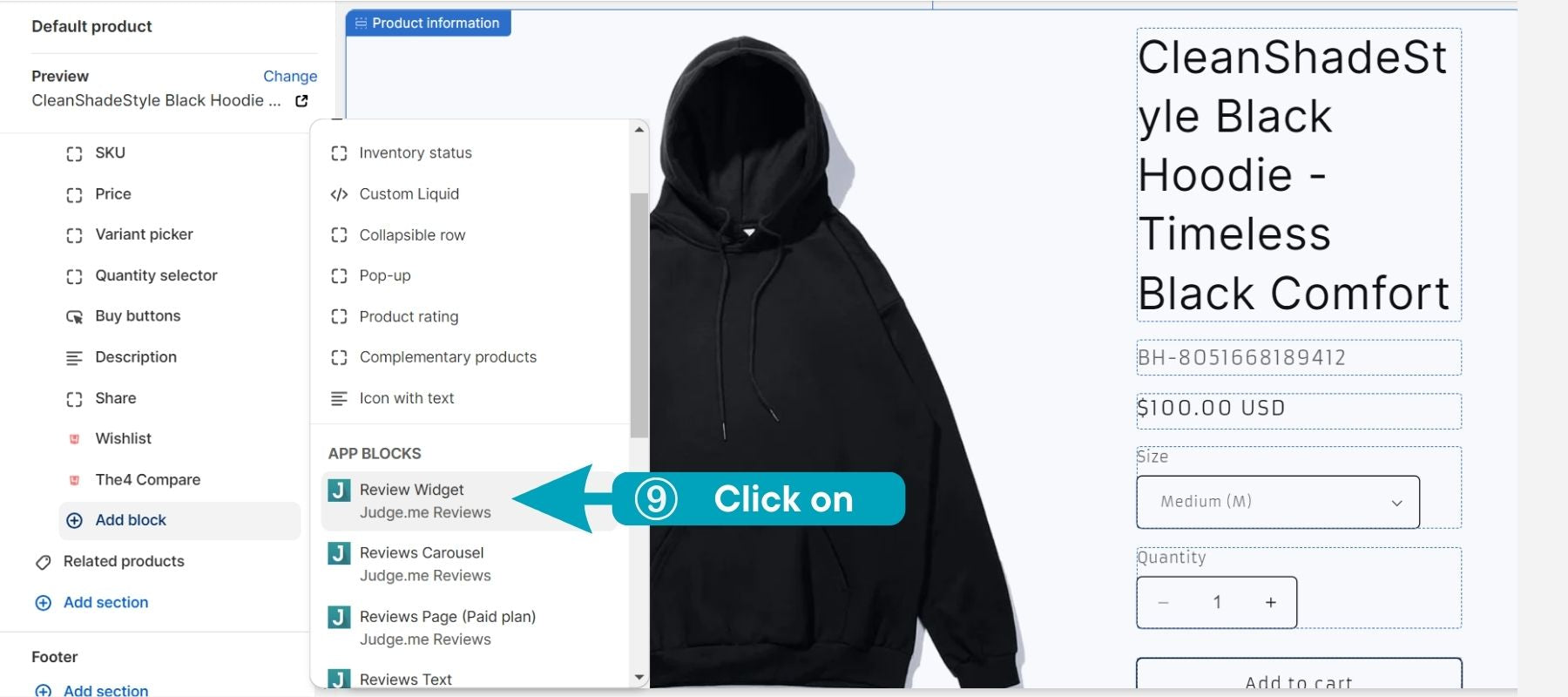 Add Shopify Product Page Reviews