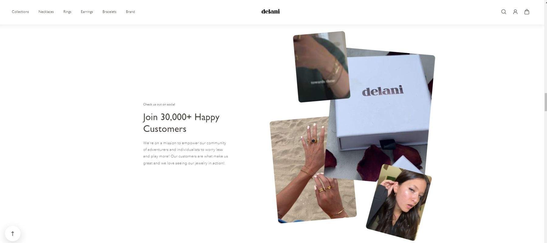 Delani Jewelry's collection page