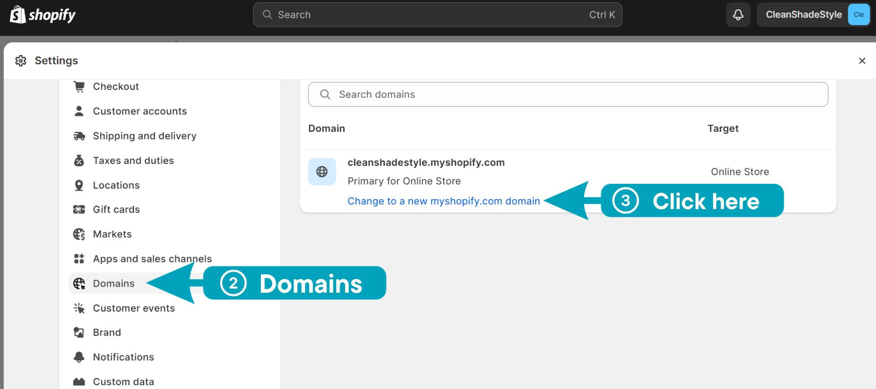 Change Store Domain URL Structure