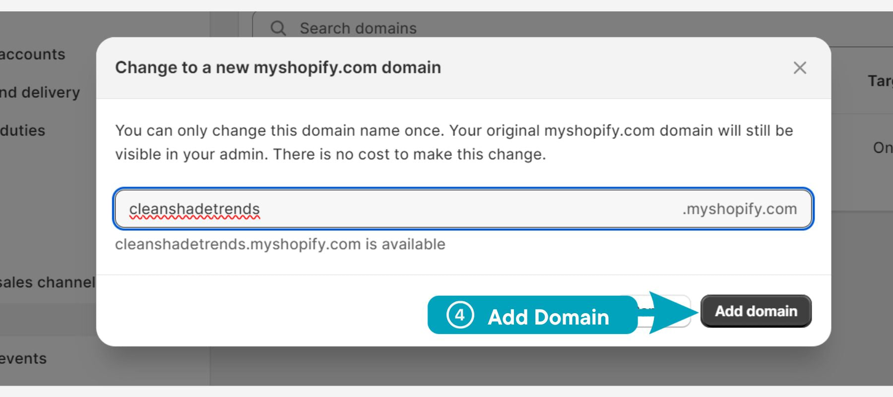 Change Shopify Stores Domain URL Structure
