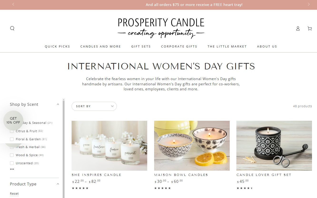 best women's day website themes and templates