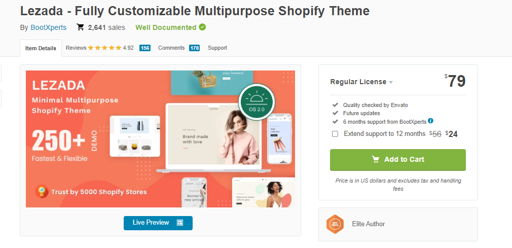 Shopify Responsive Theme - Lezada
