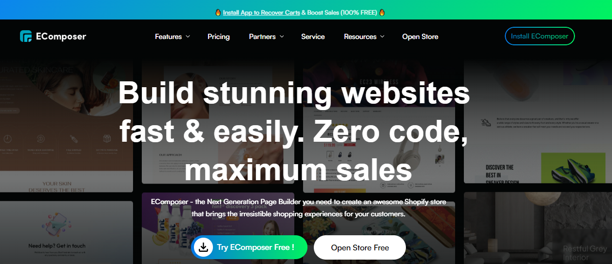 Best Converting Shopify Theme - EComposer