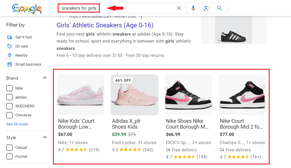 google shopping