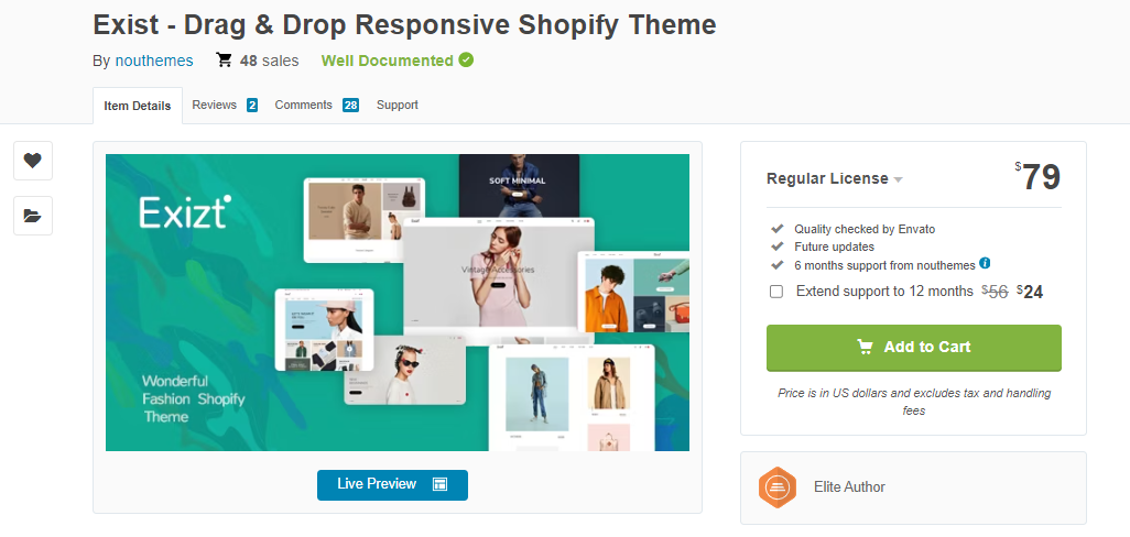 Shopify Responsive Theme - Exist