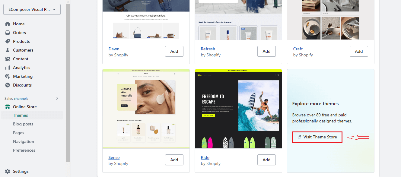 Where can you find Shopify 2.0 themes