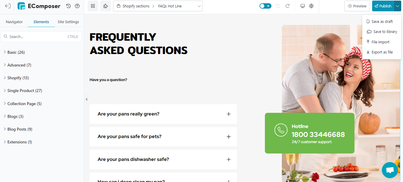 Shopify FAQ Section