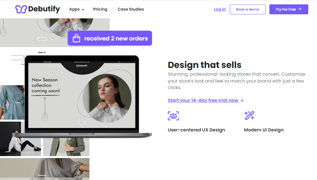UX and UI Design of Debutify Shopify Theme