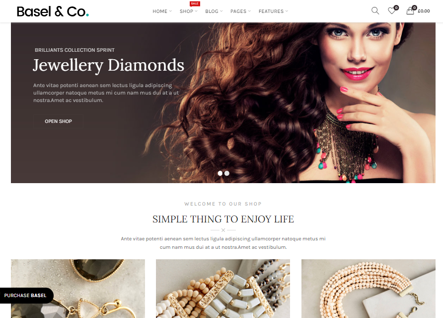 Jewelry Shopify Theme - Basel