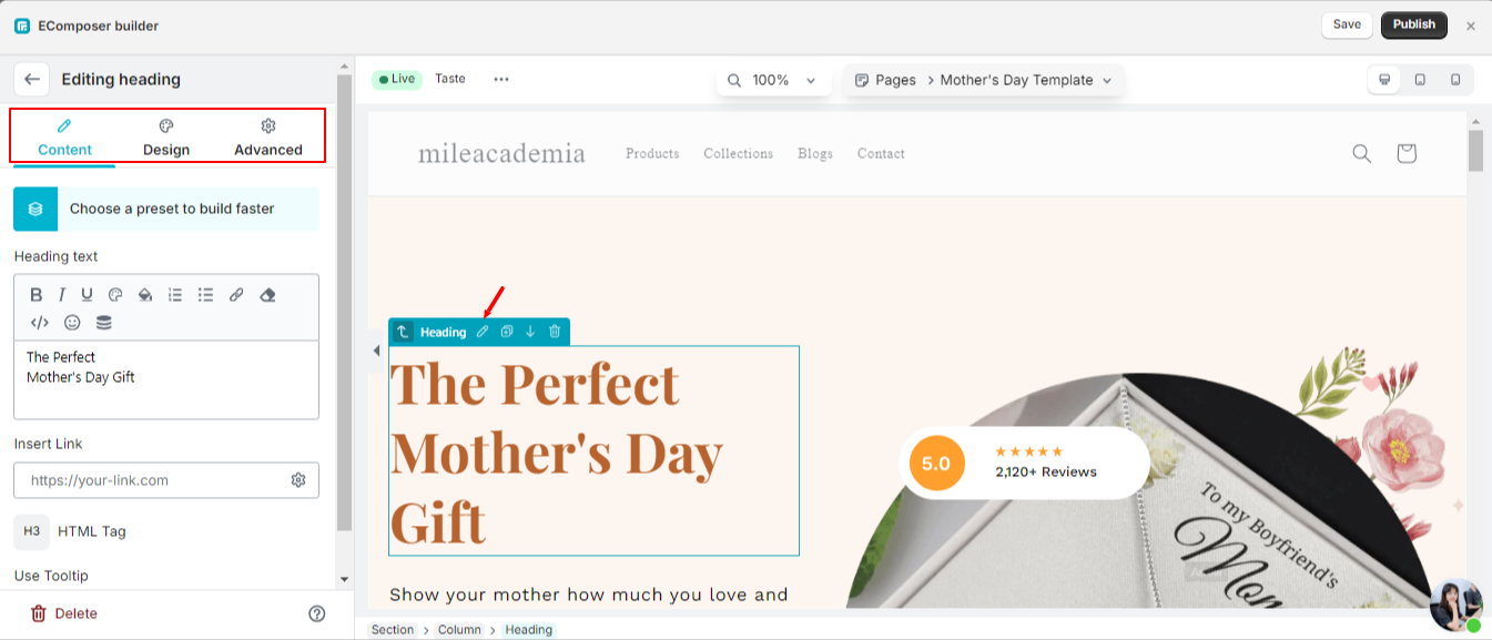 How to customize Mother’s Day Templates