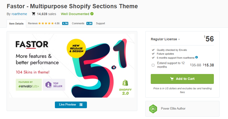 Shopify Responsive Theme - Fastor