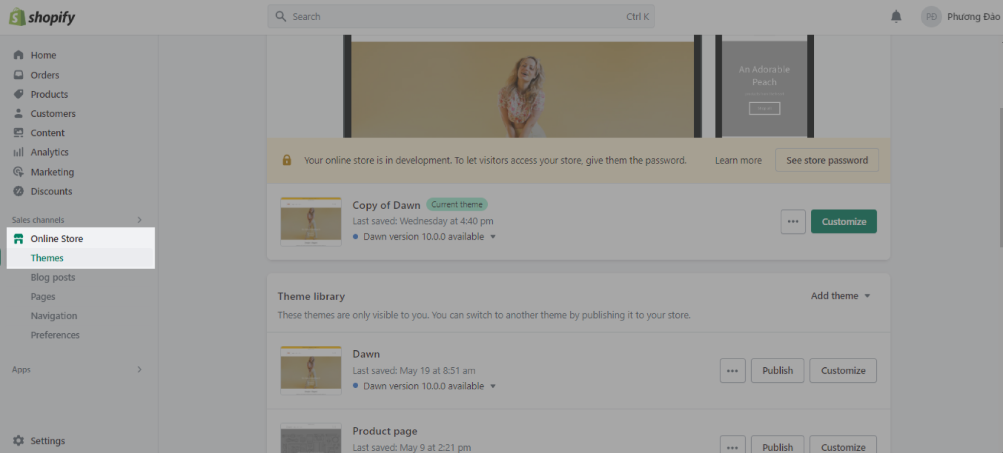 Shopify snippet vs section