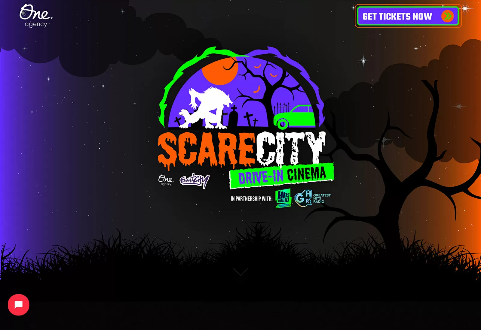 Halloween website template and example