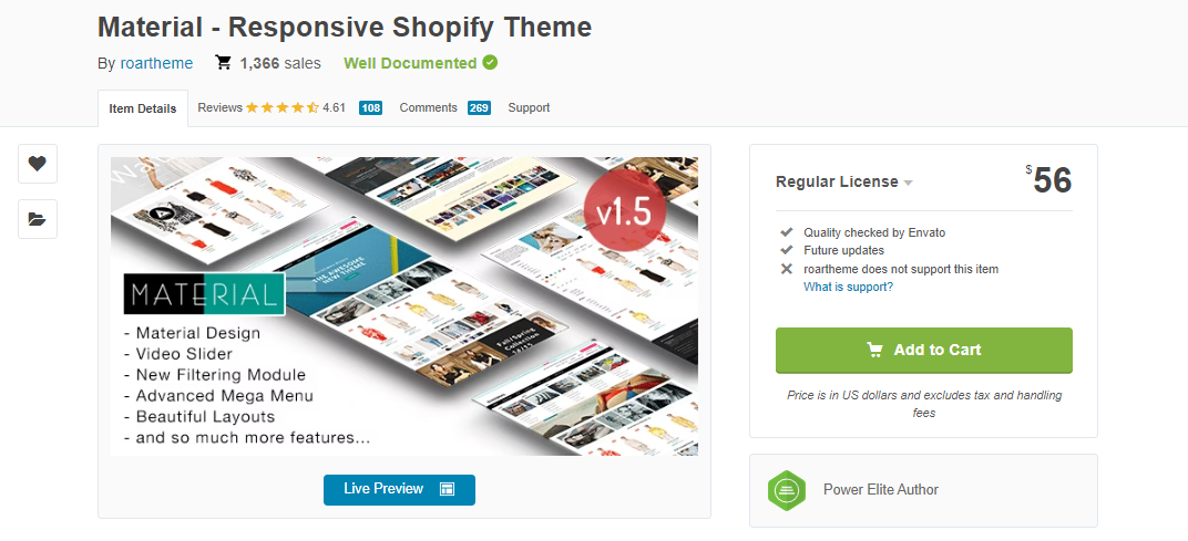 Shopify Responsive Theme - Material