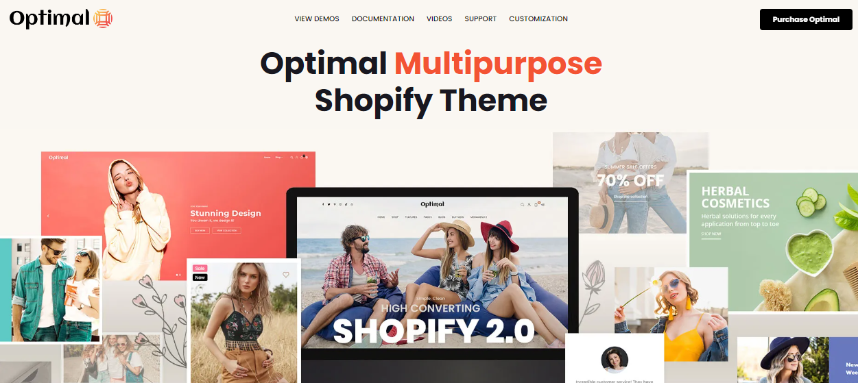 Most Customizable Shopify Theme - Optimal