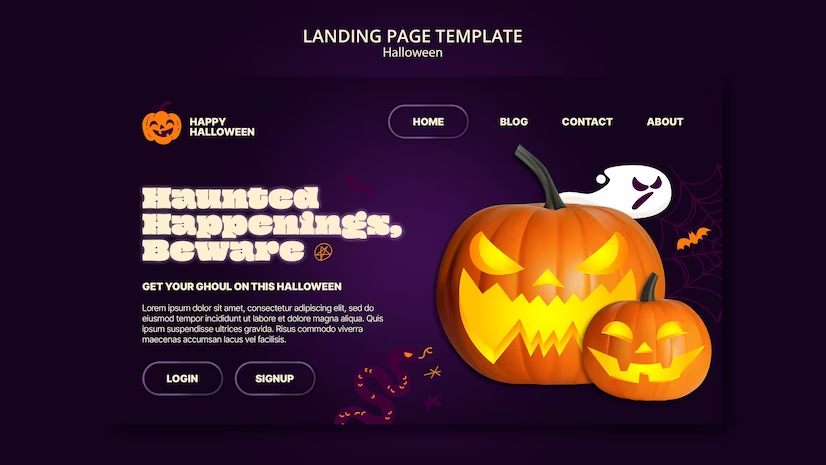 Halloween Website Template