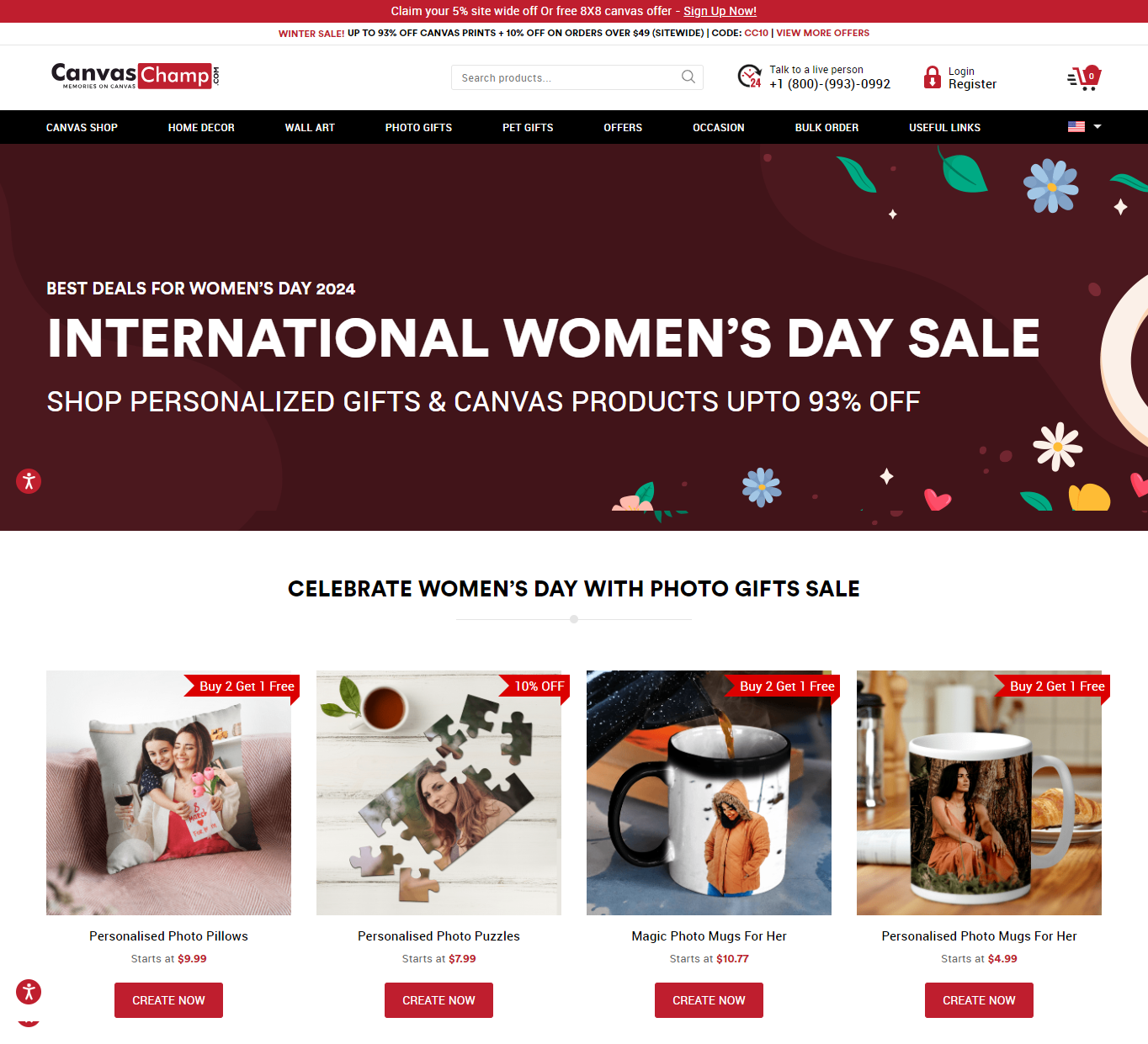 best women's day website themes and templates
