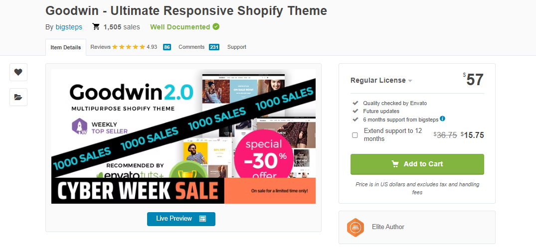 Shopify Responsive Theme - Goodwin