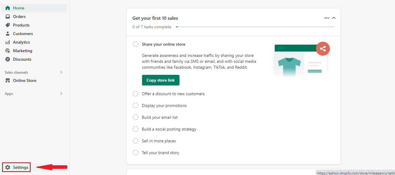 add policies to Shopify stores