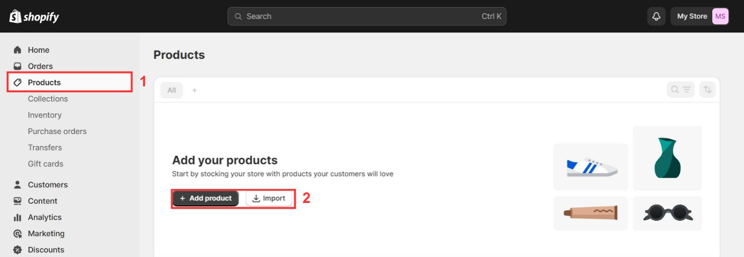 Add Products to Your Online Store