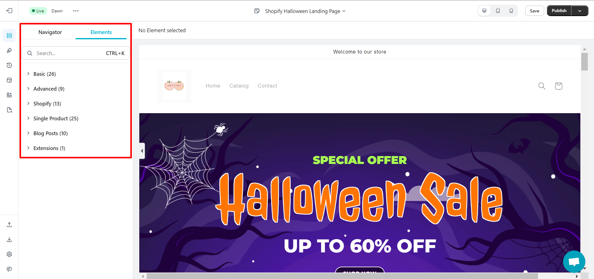 Halloween Landing Page