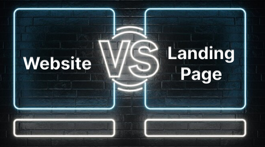 What should you choose - A landing page or Website?
