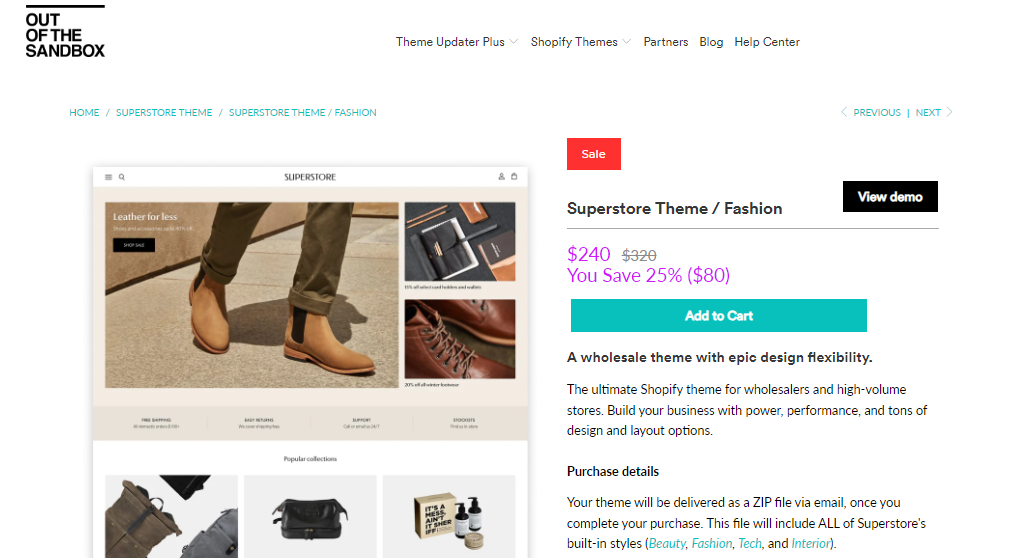 About Shopify Superstore Theme