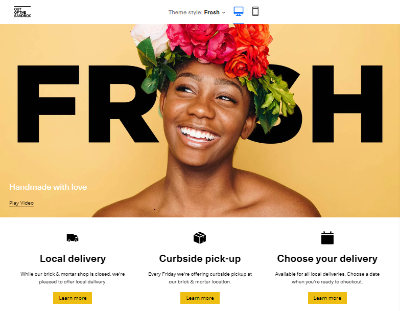 Shopify Flex Theme layout options - Fresh