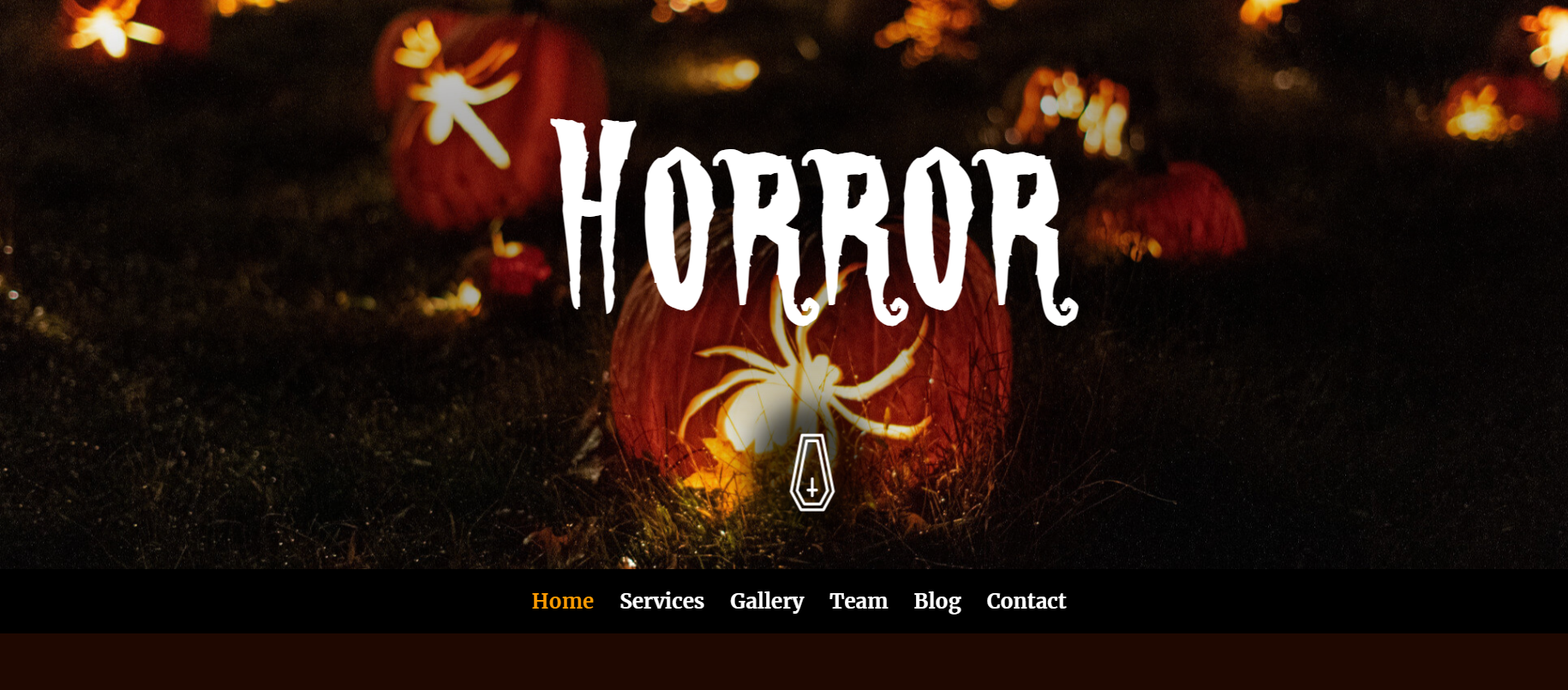 Halloween Landing Page