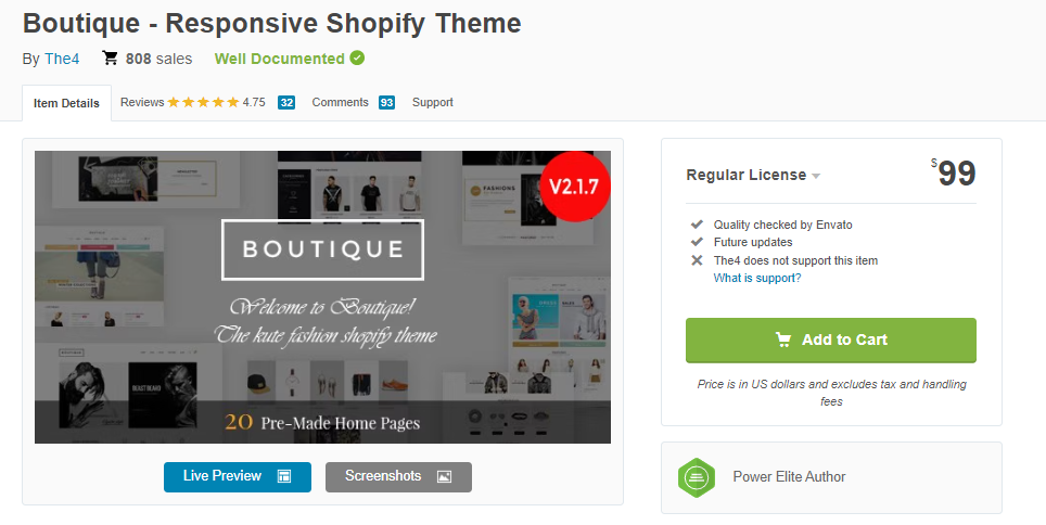 Shopify Responsive Theme - Boutique