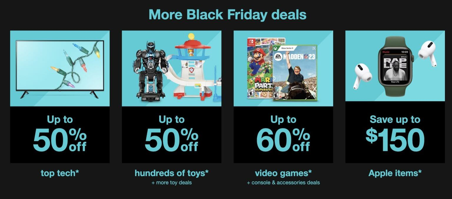 black friday landing page example