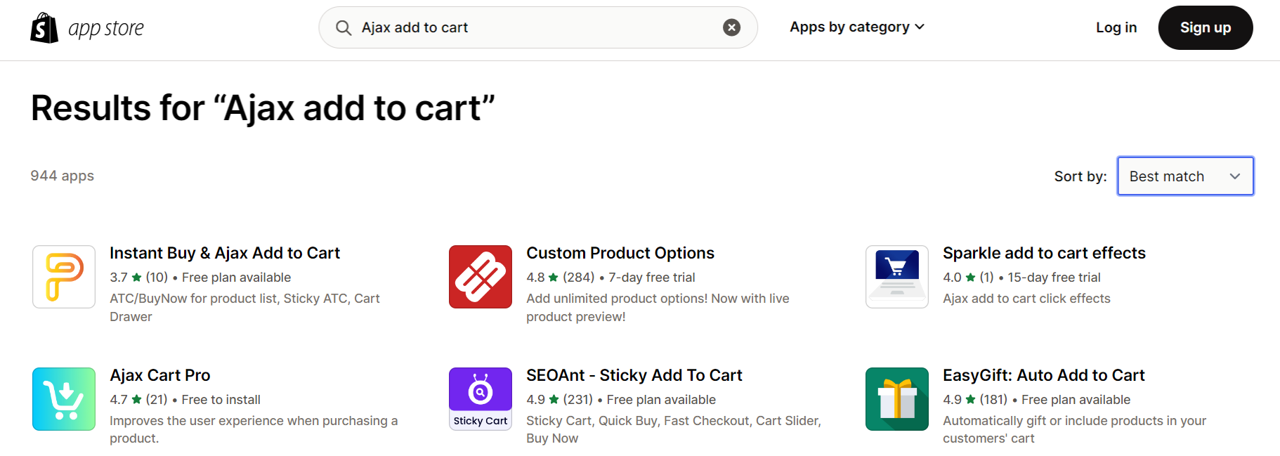 Ajax-cart-Shopify-app