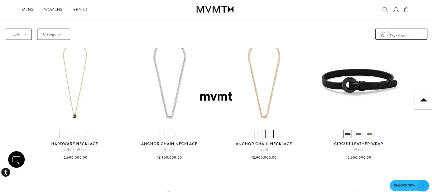 MVMT jewelry