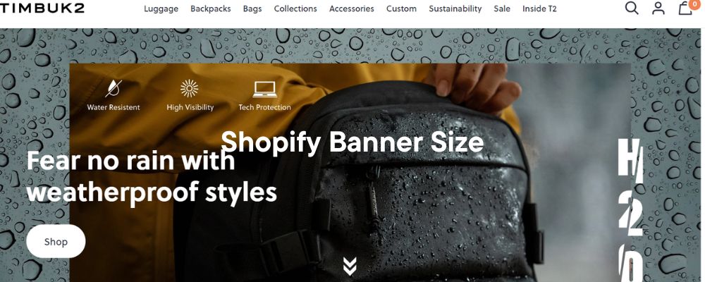 Timbuk2's Shopify Banner Size