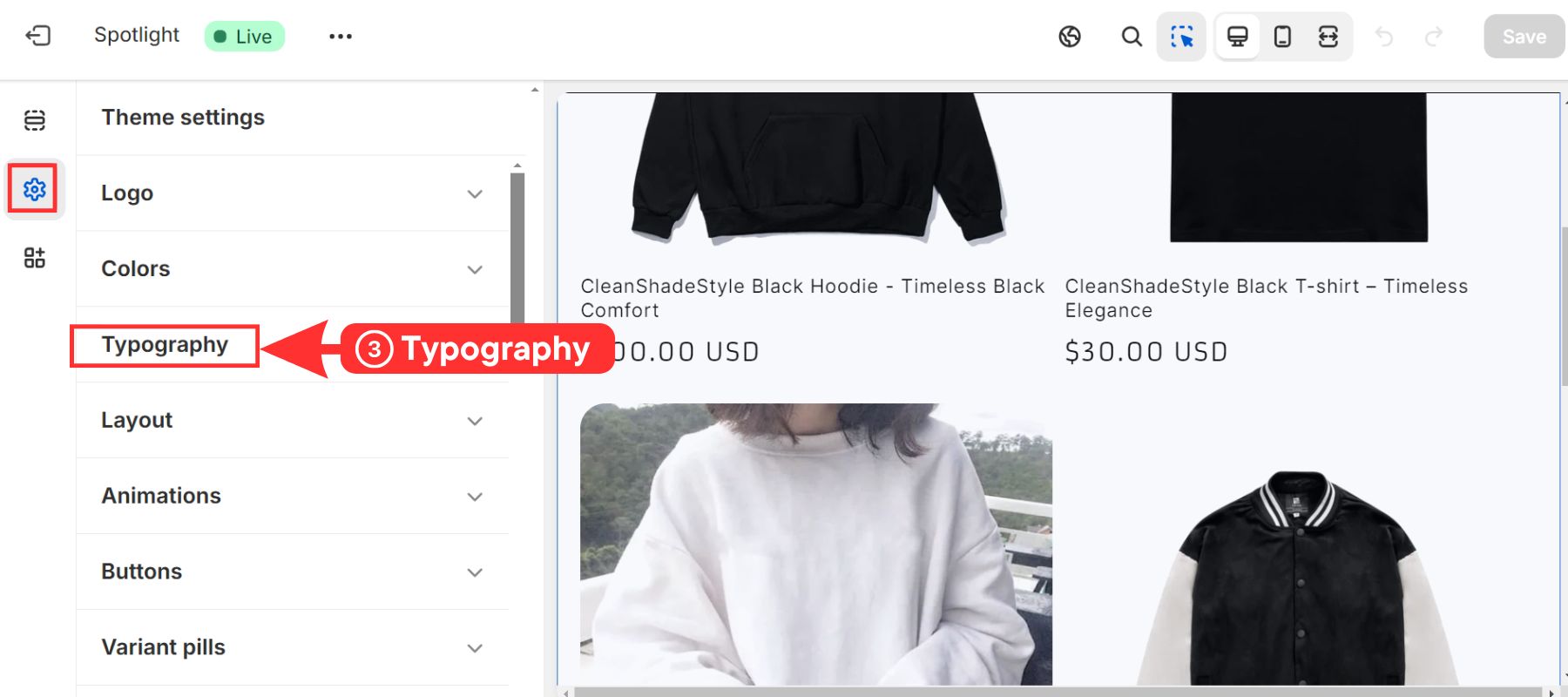 Using Shopify's theme editor to change fonts